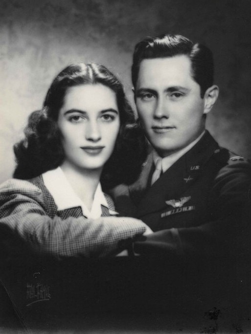 January 26, 1945_  New York NY USA_  Wedding Photo Elena (Ugarte) Elizalde & Paulino Ugart