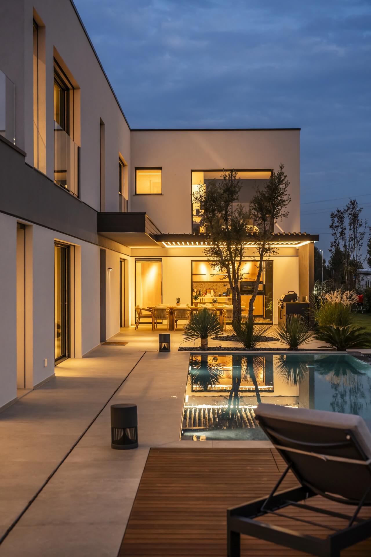 Foto architettura casa contemporanea a Padova - Nearlight Studio Agenzia fotografica