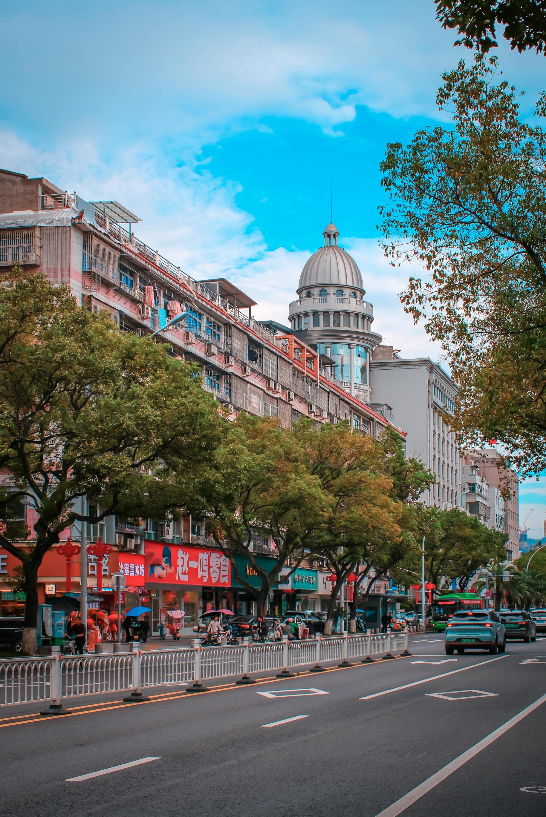 mountains covered with snow near road