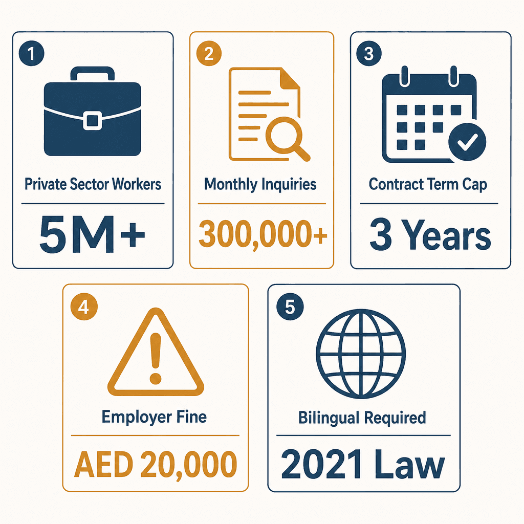 Infographic: Employment Contract UAE - How to Check and Download Online