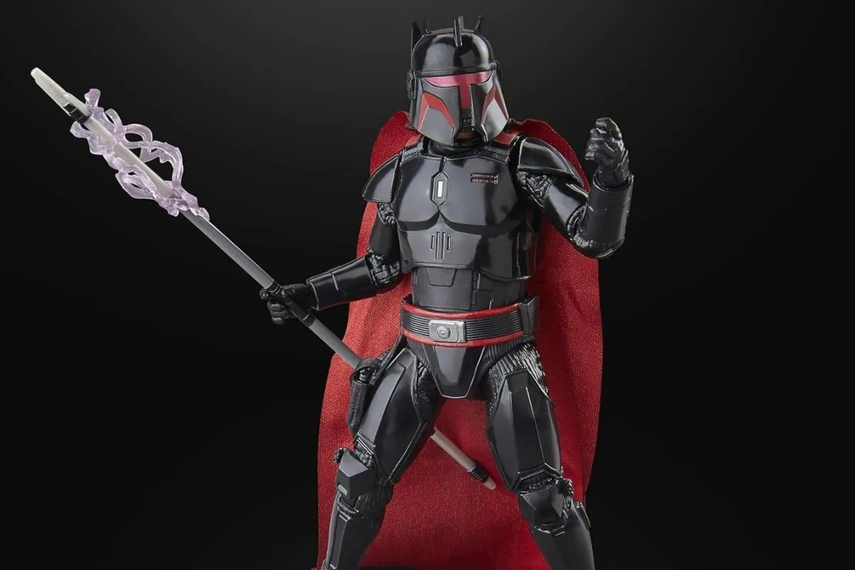 The Black Series Moff Gideon (Dark Trooper Armor) figure.