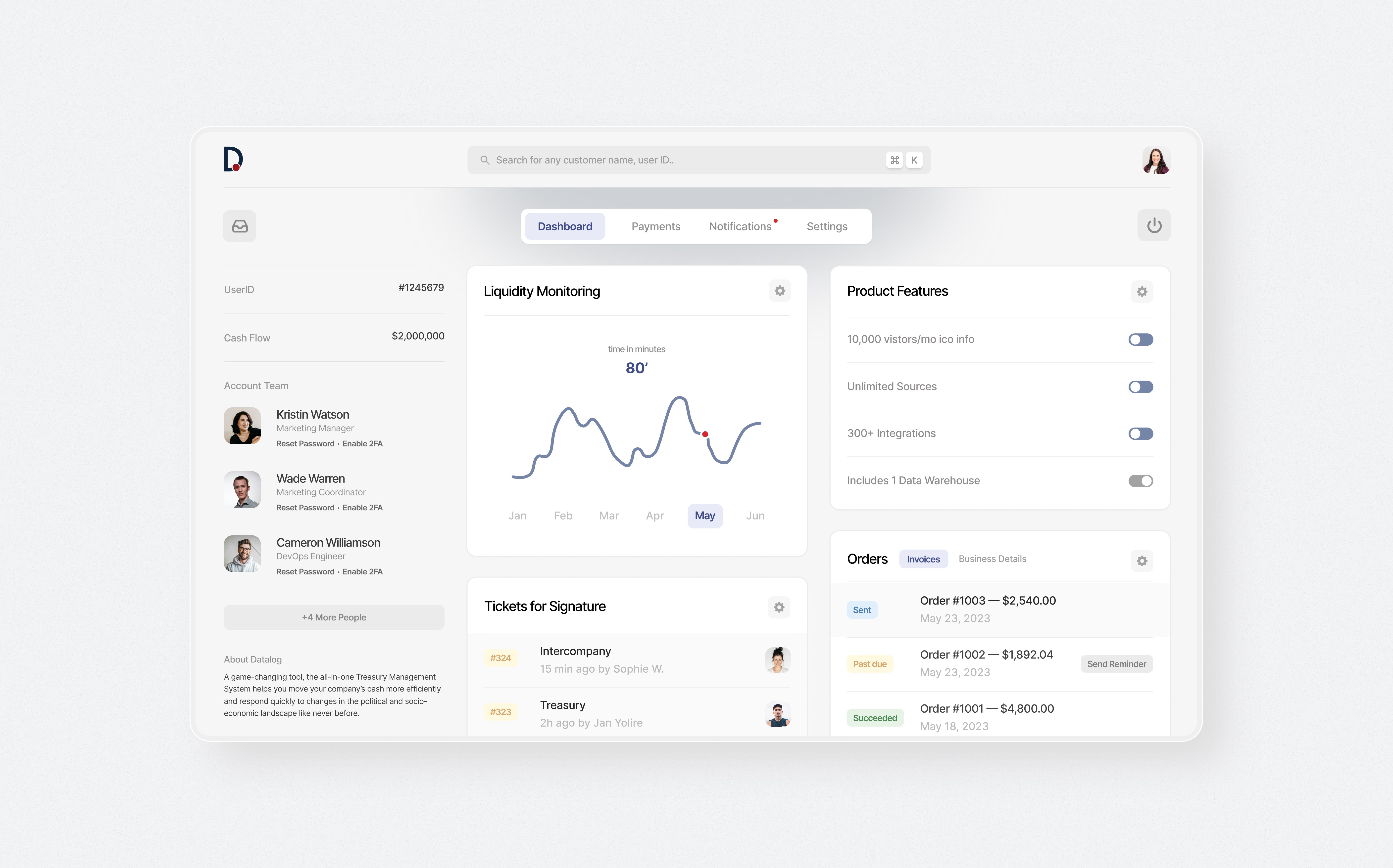 Datalog Branding Webpage