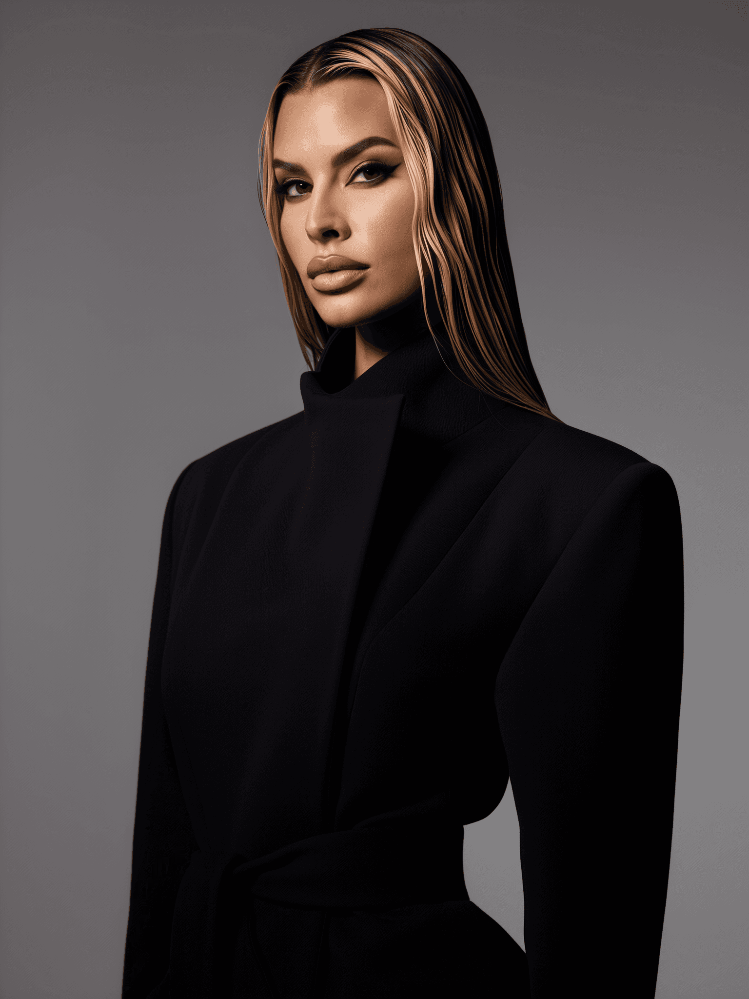 Black-and-white party photo of a smiling man in a check blazer among a crowd.