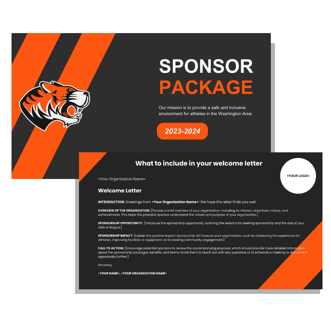 Youth Sports Sponsorship Package Template