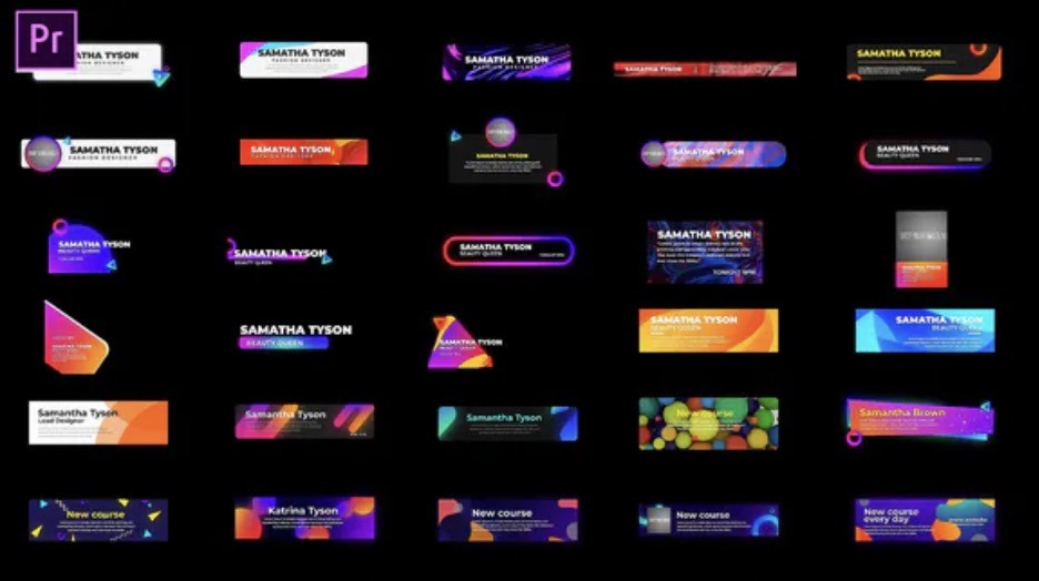 Pop Lower Thirds by Envato Elements offers a gorgeous selection of bright colors and modern shapes as part of their best video editing assets.