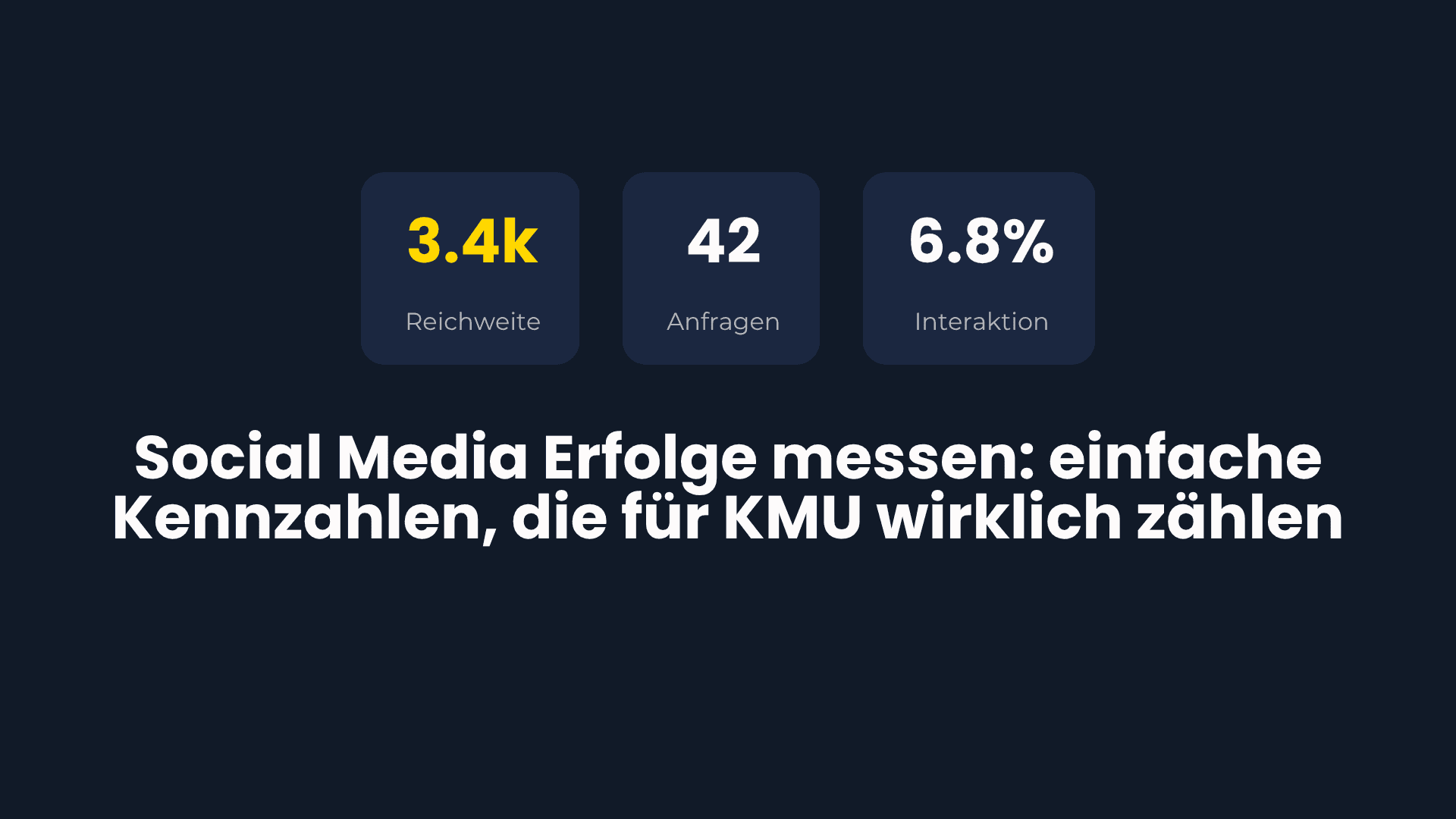 Social Media Erfolge messen: einfache Kennzahlen, die für KMU wirklich zählen