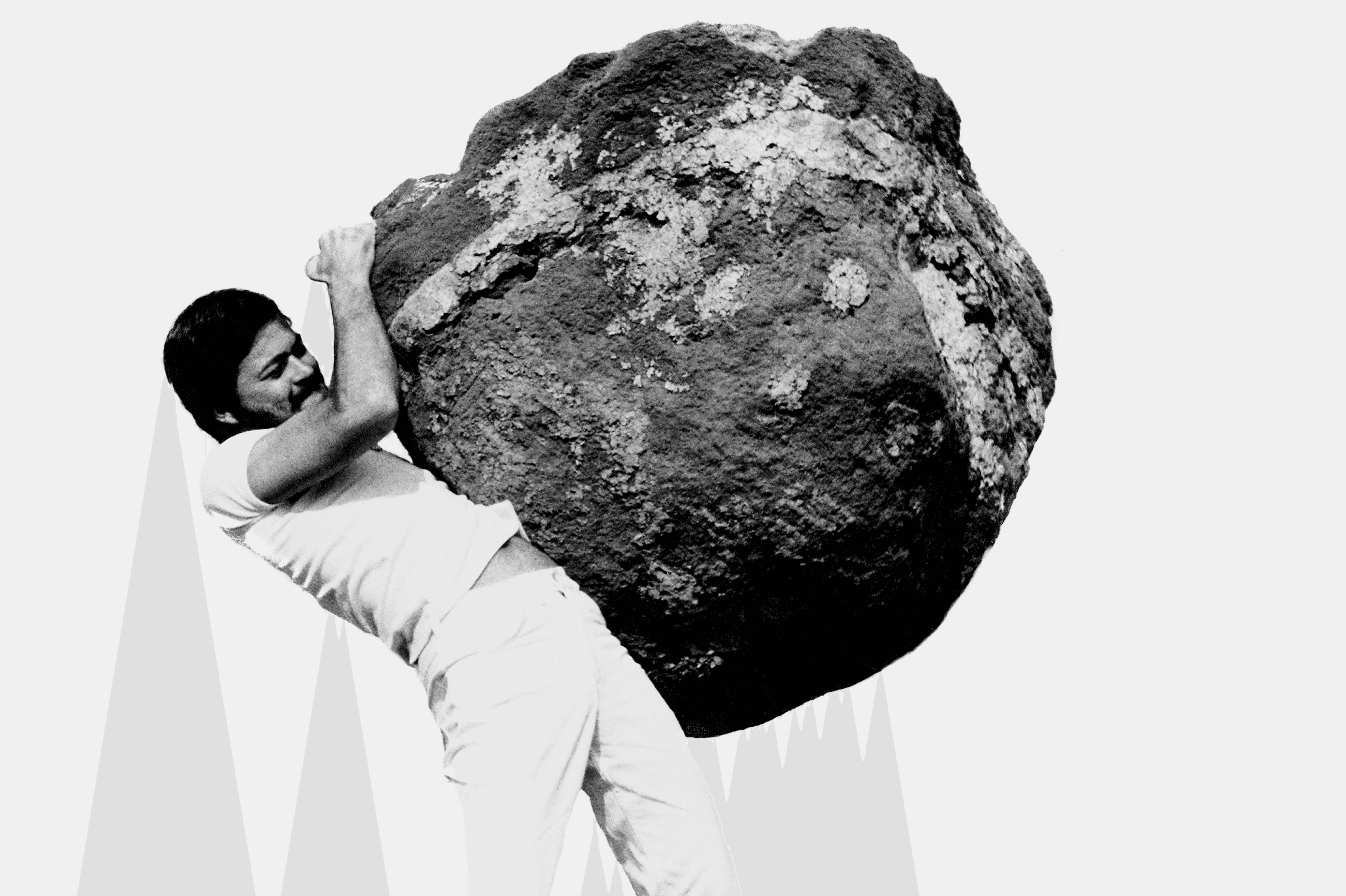 Founder doing heavy lifting