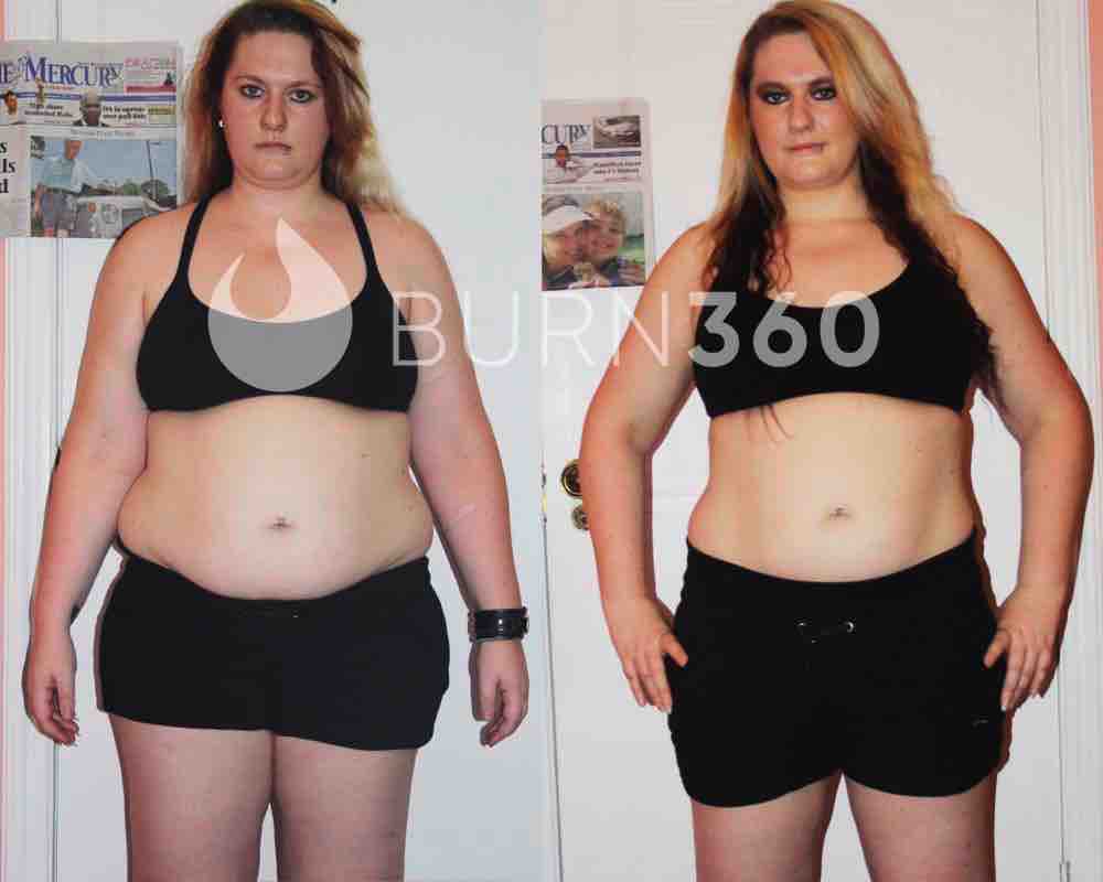 Jesse's before and after photos (front)