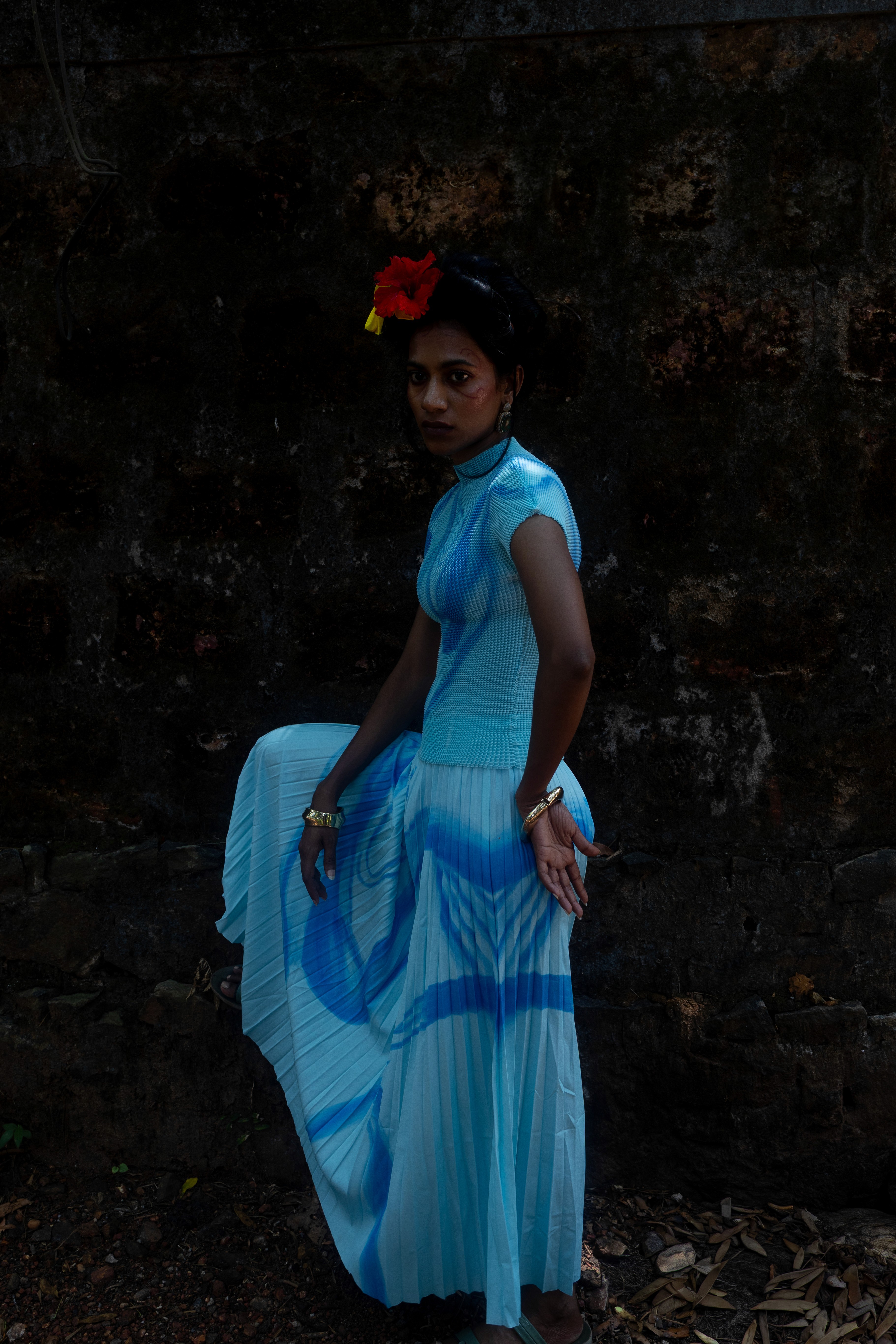 Woman Running in Motion