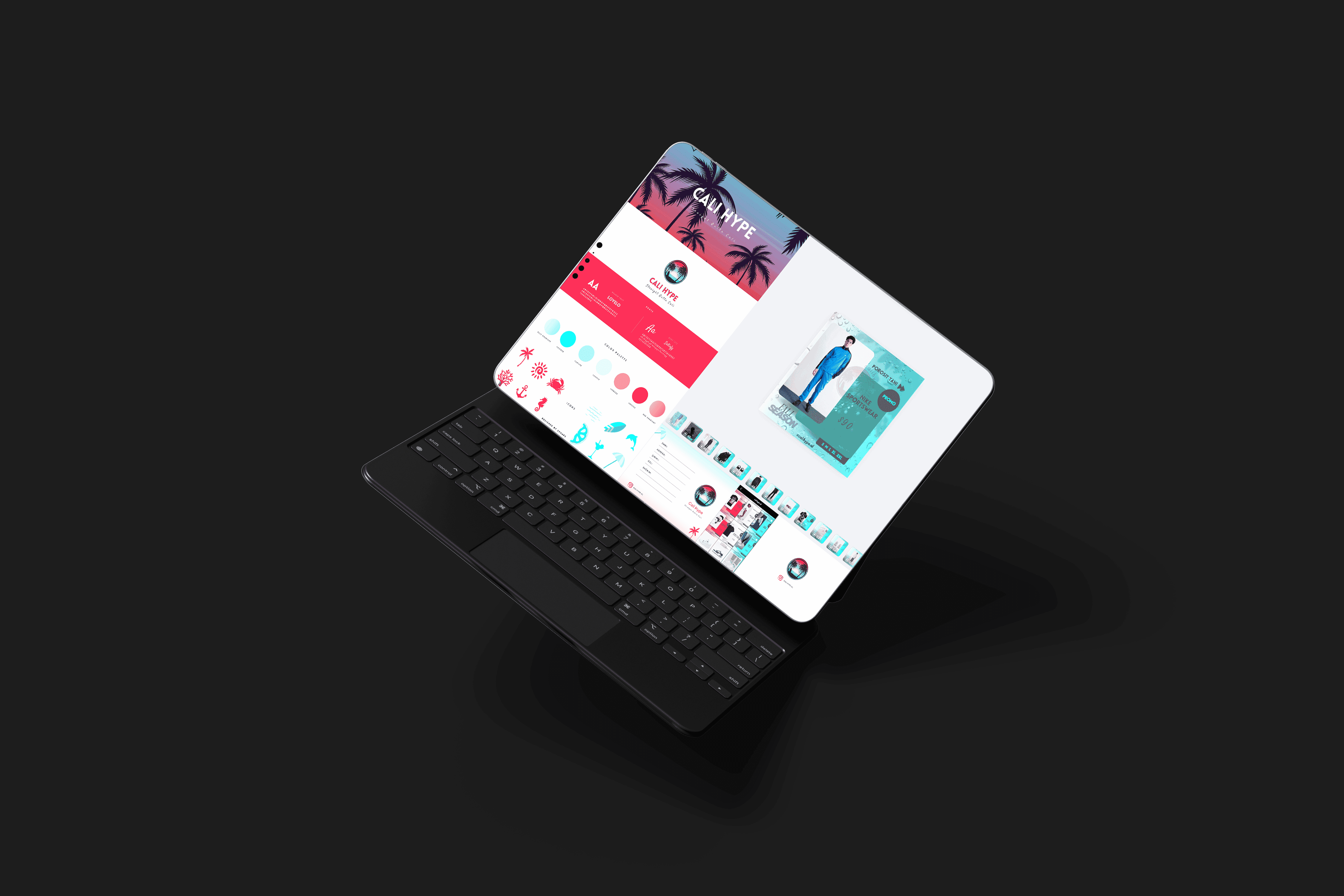 Cali Hype Branding Board