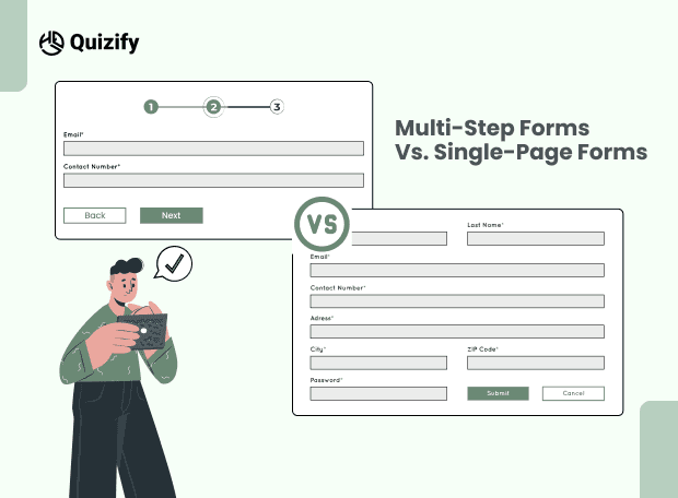 Multi-Step Forms vs. Single-Page Forms | Quizify