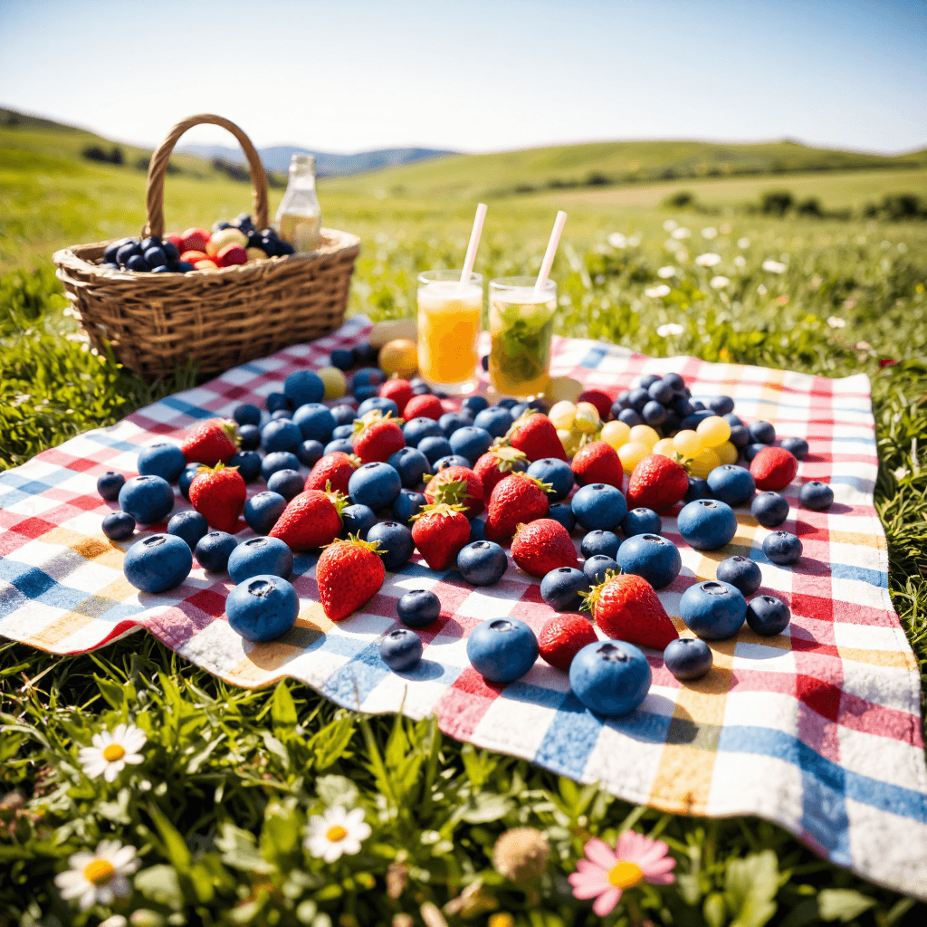 product photography of a set of felt blueberry shapes