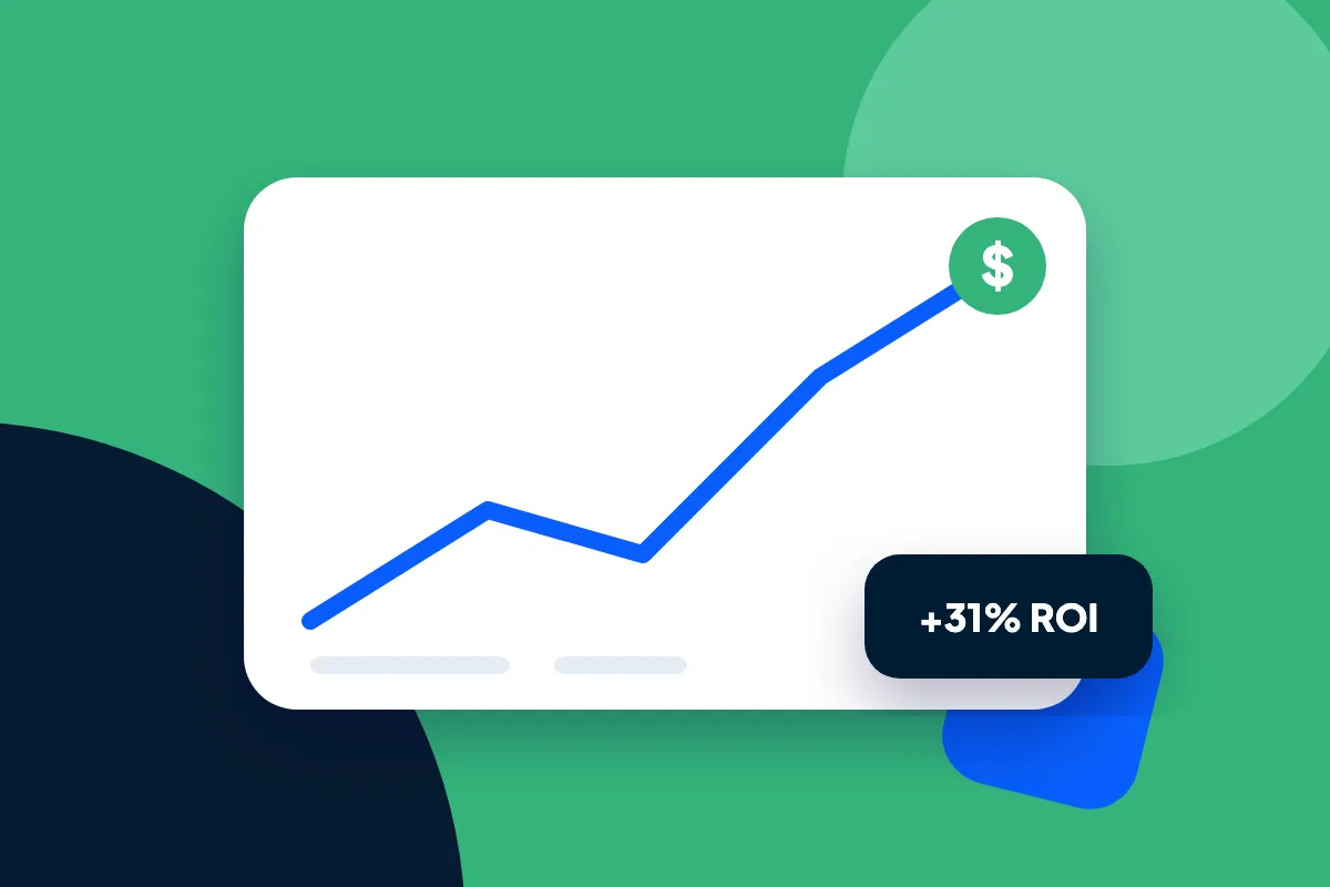 Illustrated cover for: The Benefits and ROI of Payment Orchestration