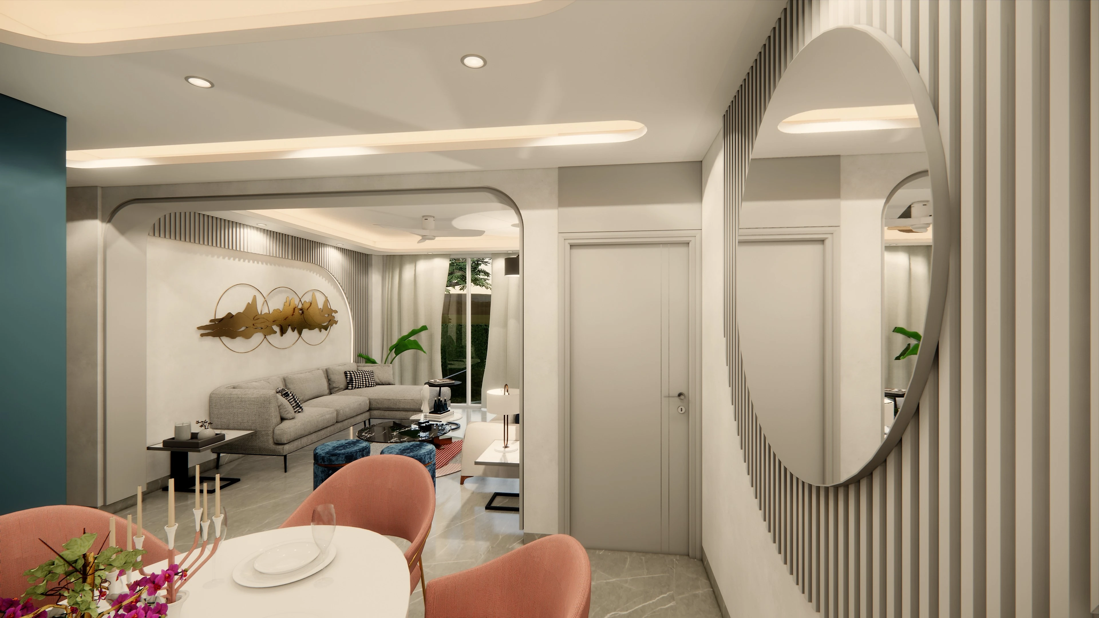 Project showcase image featuring a modern, refined interior.