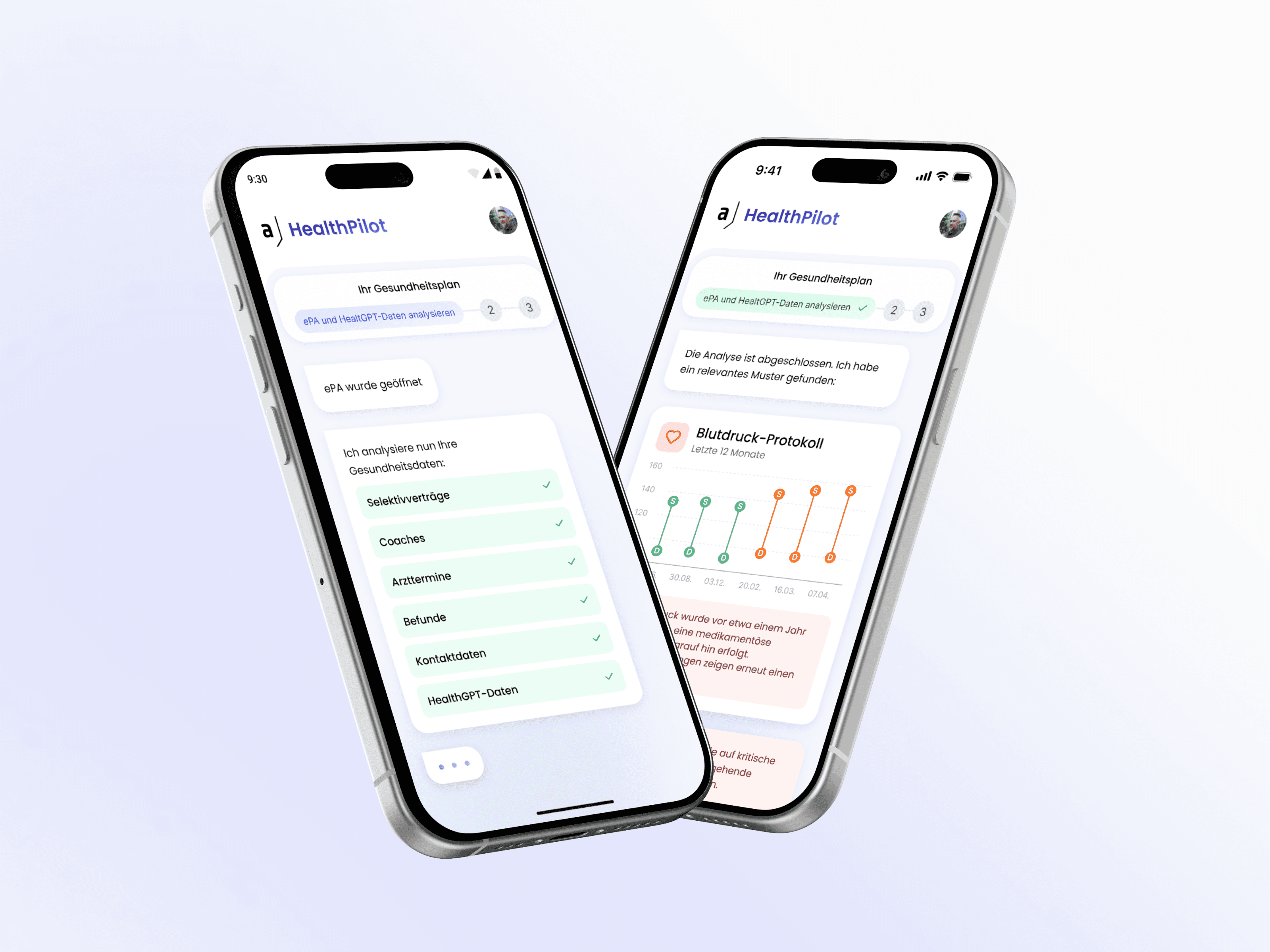 Three smartphones above each other