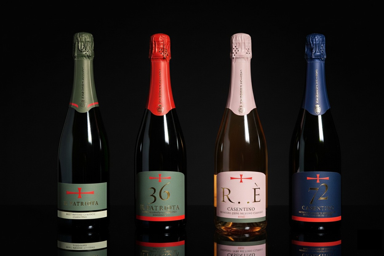 A modern two-story house with a white exterior and dark roof, surrounded by a large yard with trees, plants, and potted plants."