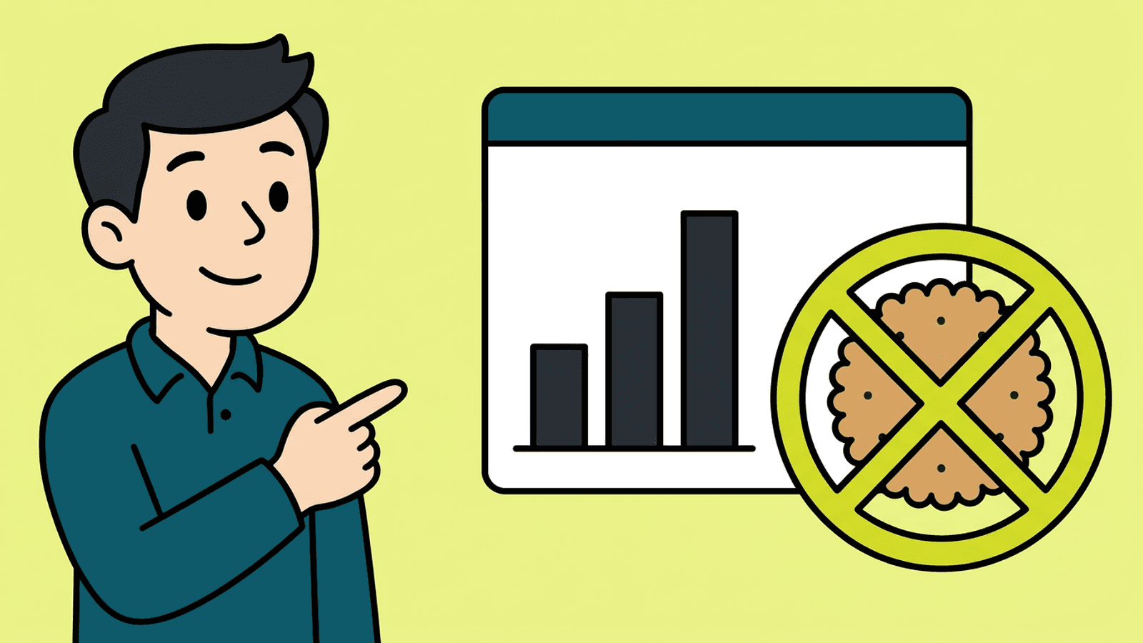 Illustration zum Beitrag: Website-Statistik ohne Cookie-Banner: was geht und was nicht