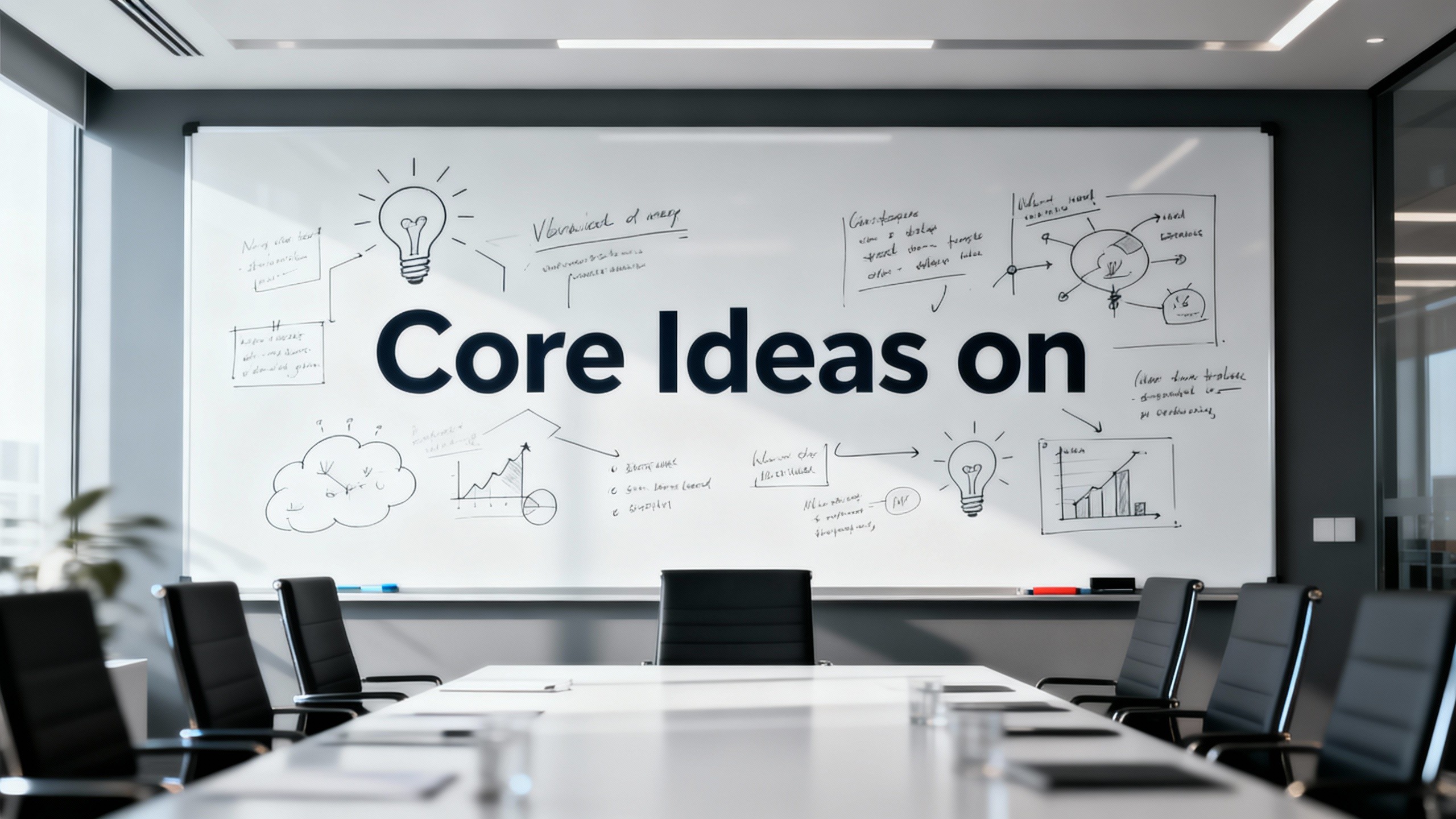 Core Ideas on laptop screen