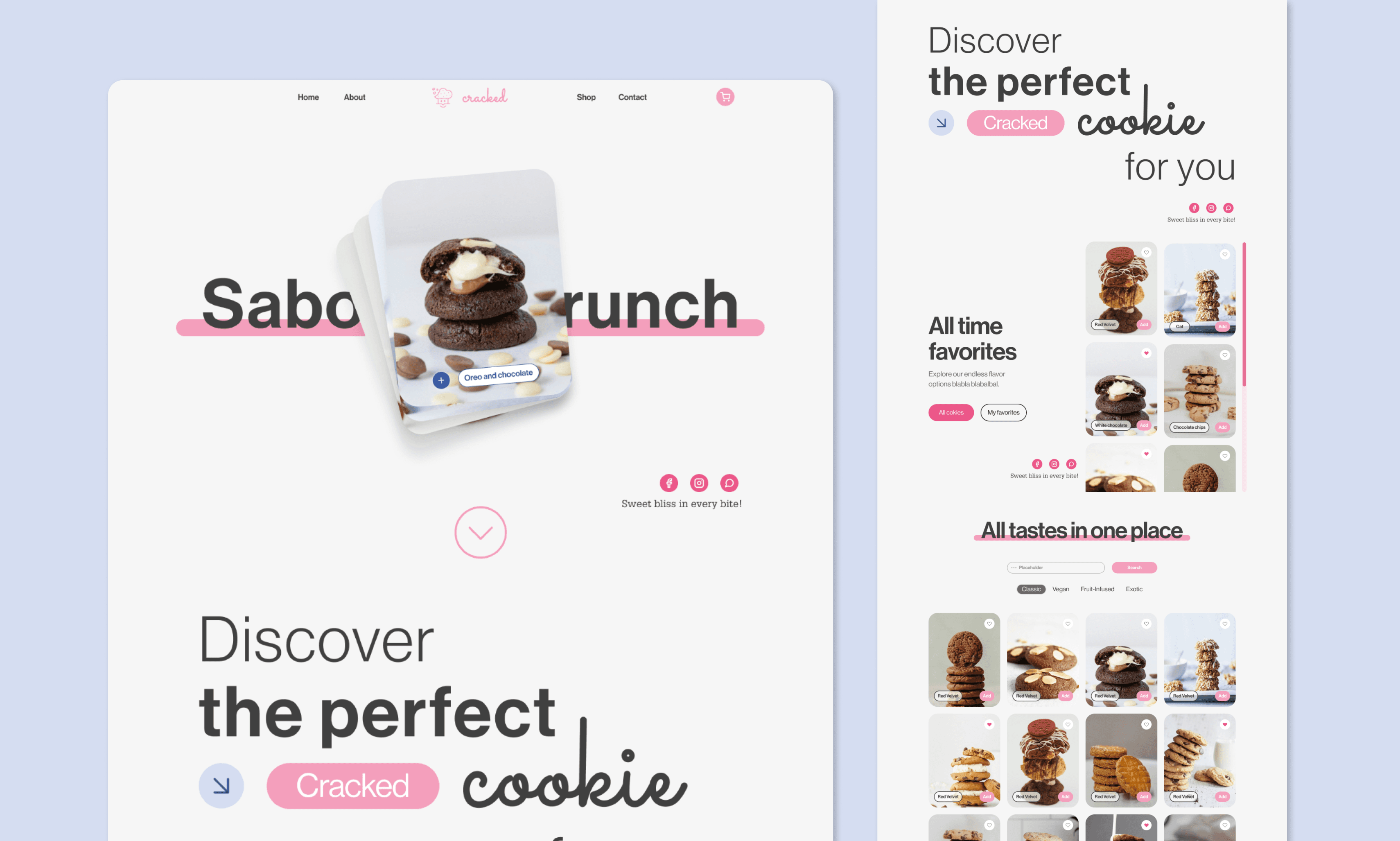 Diseño de landing page minimalista creada por Laura León