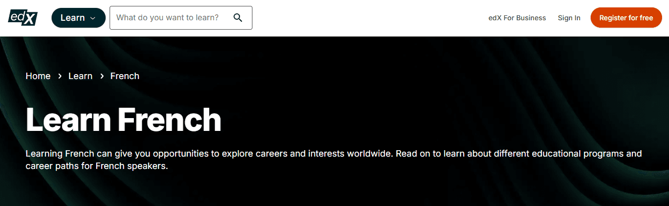 edX: Basic French (Paris-Saclay)&nbsp;&nbsp;