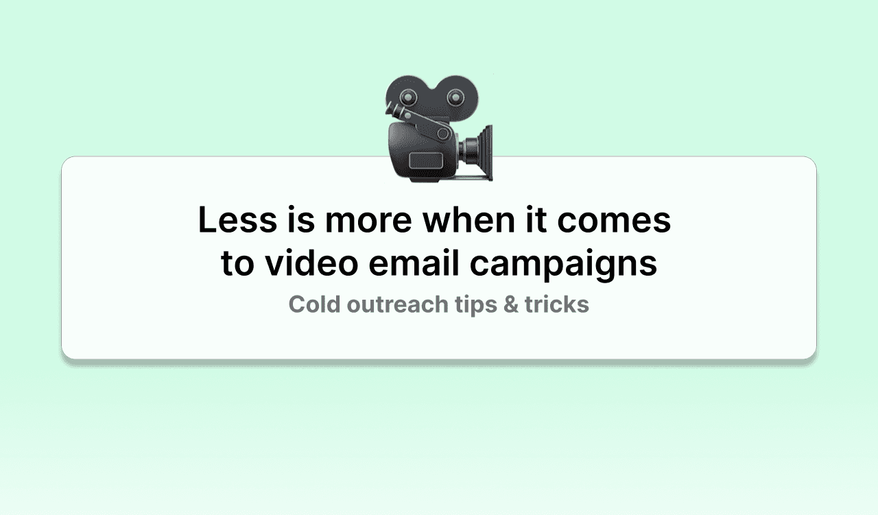 Less is more when it comes to video email campaigns