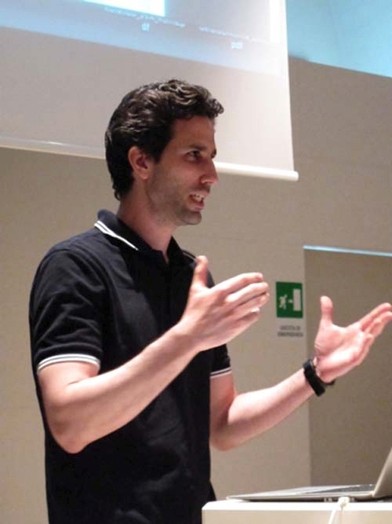 A man giving a presentation