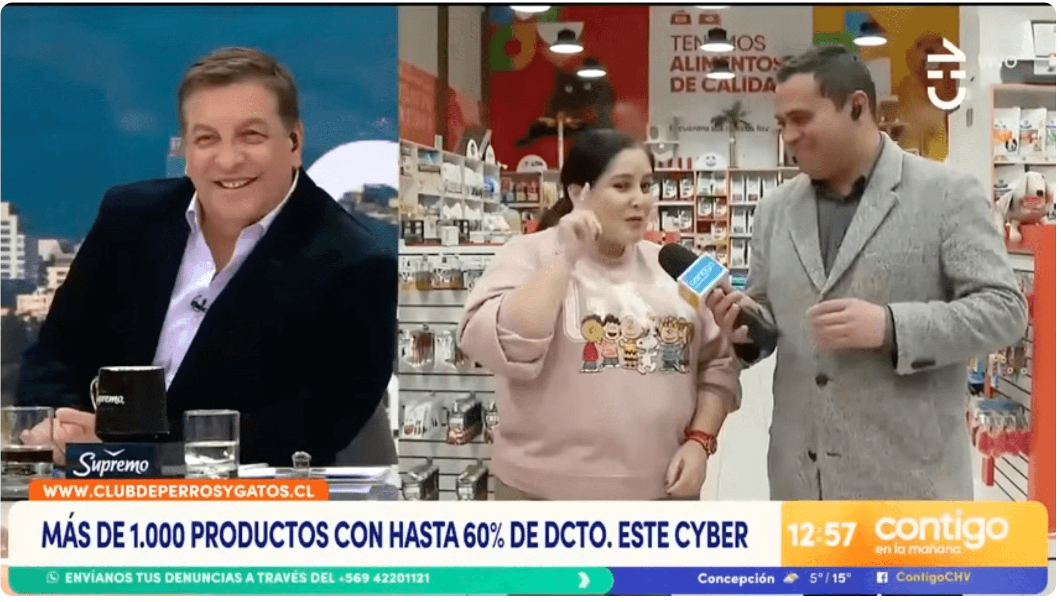 Captura o respaldo documental de la aparición de Aracely Cretier en medios