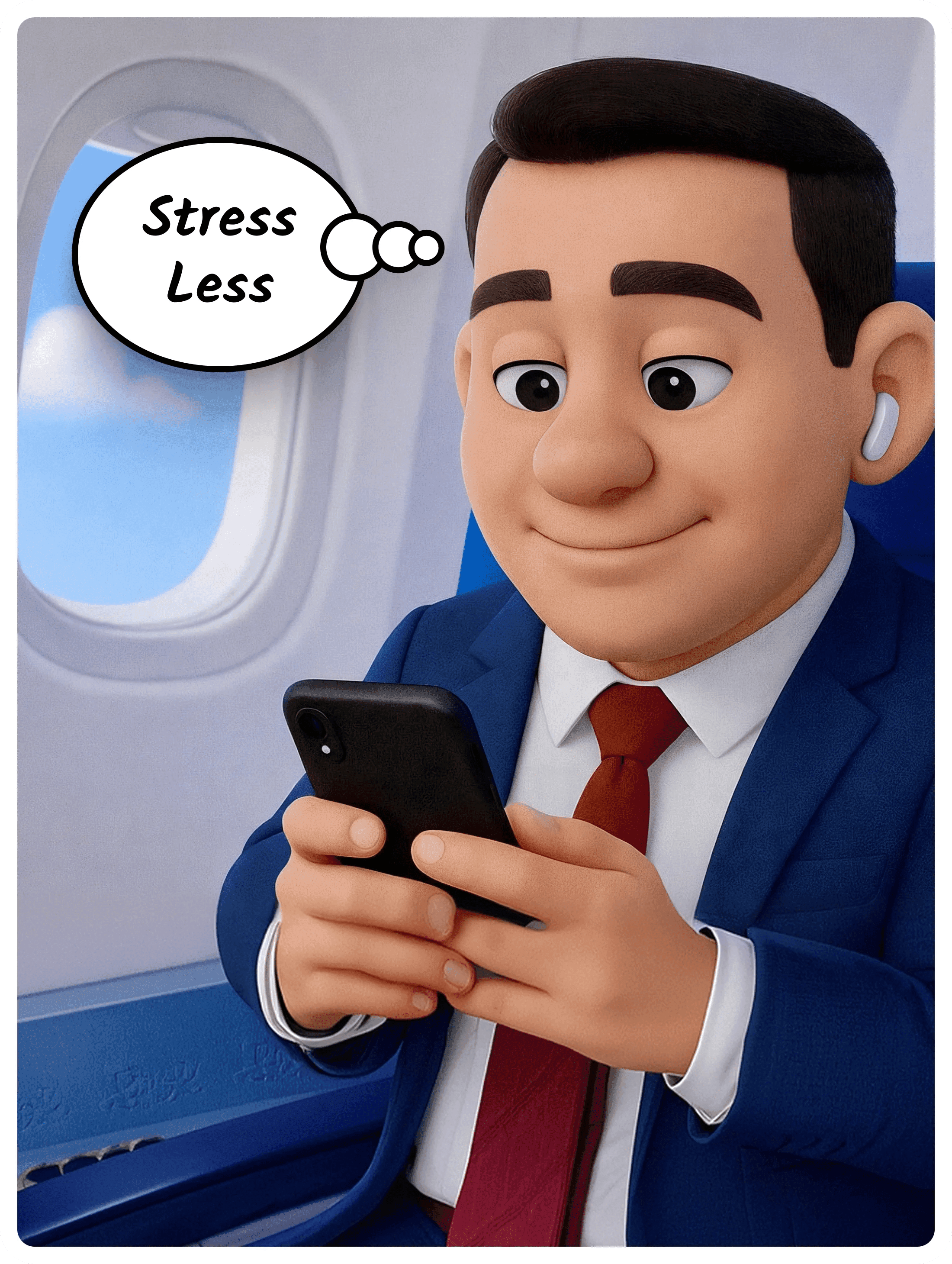Illustration for “I've missed this,” a Stress Less Patch. Six people grab their phones, seeking connection. But what they truly needed wasn’t on their devices.
