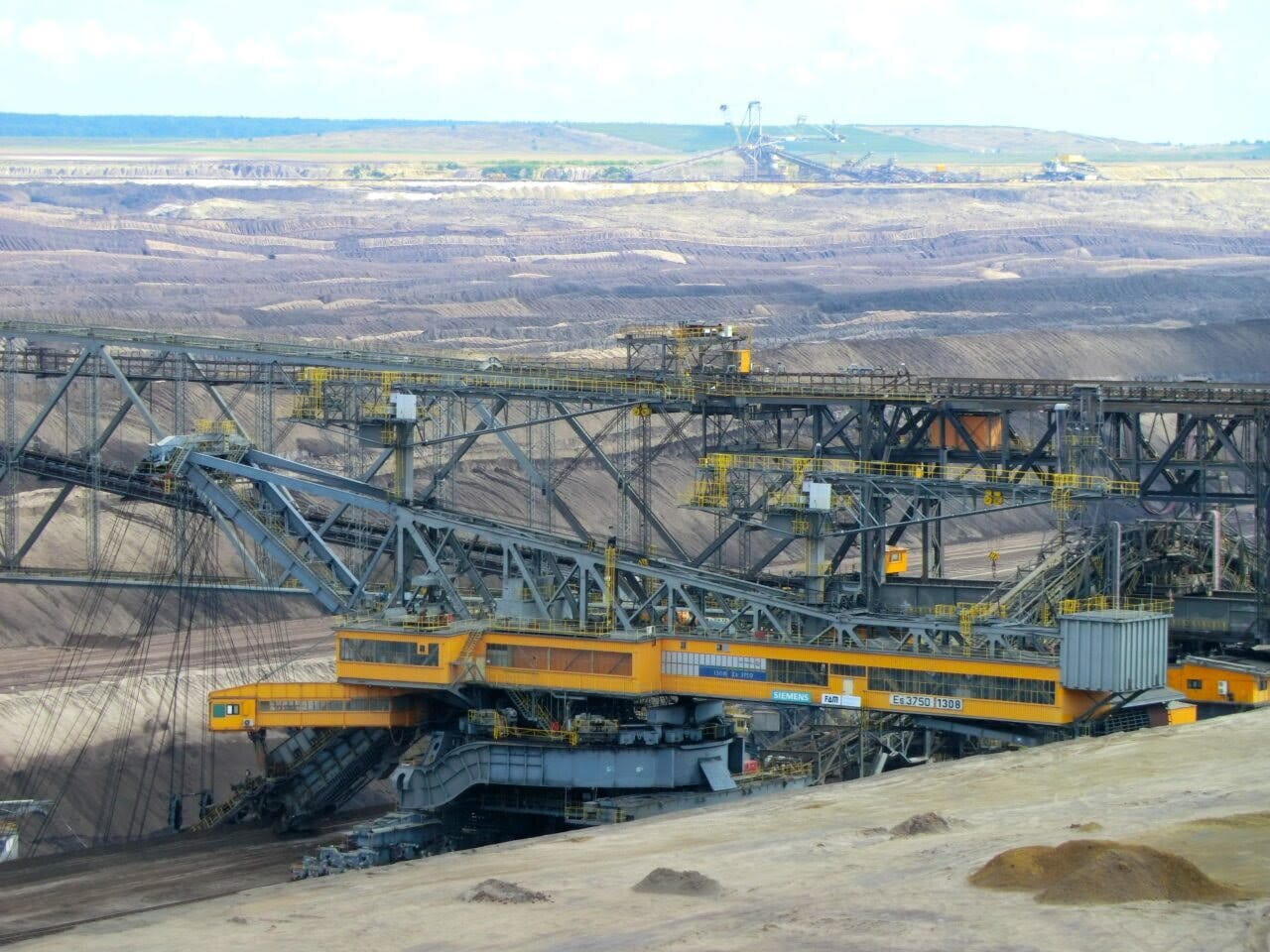 Worker operating machine