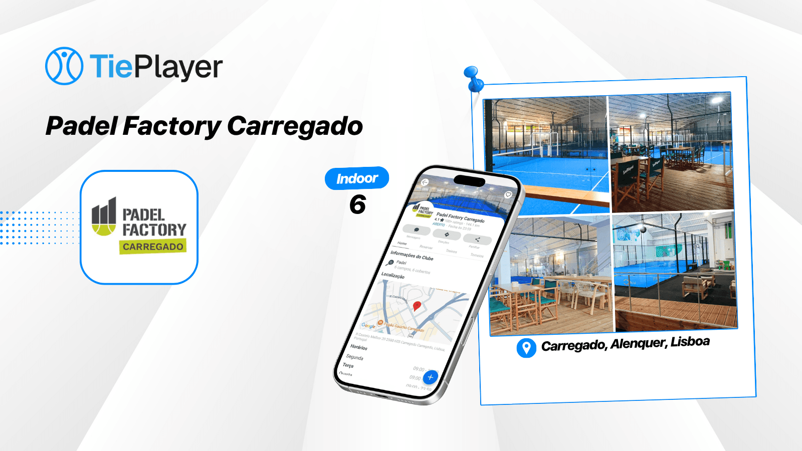 Book a padel court at Padel Factory Carregado