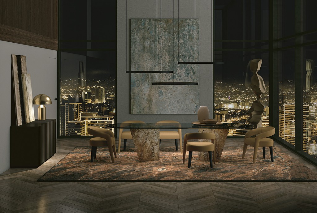 Dining room in a metropolitan flat