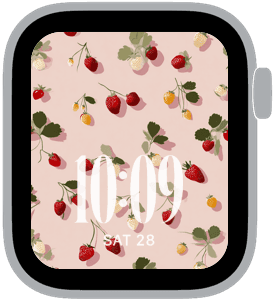 berry picnic Apple Watch face preview 2 featuring summer and spring.