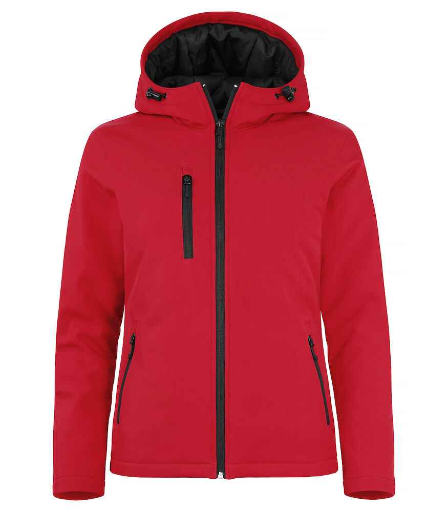 Dikke werkjas dames — Clique Padded Hoody Softshell Jacket Women