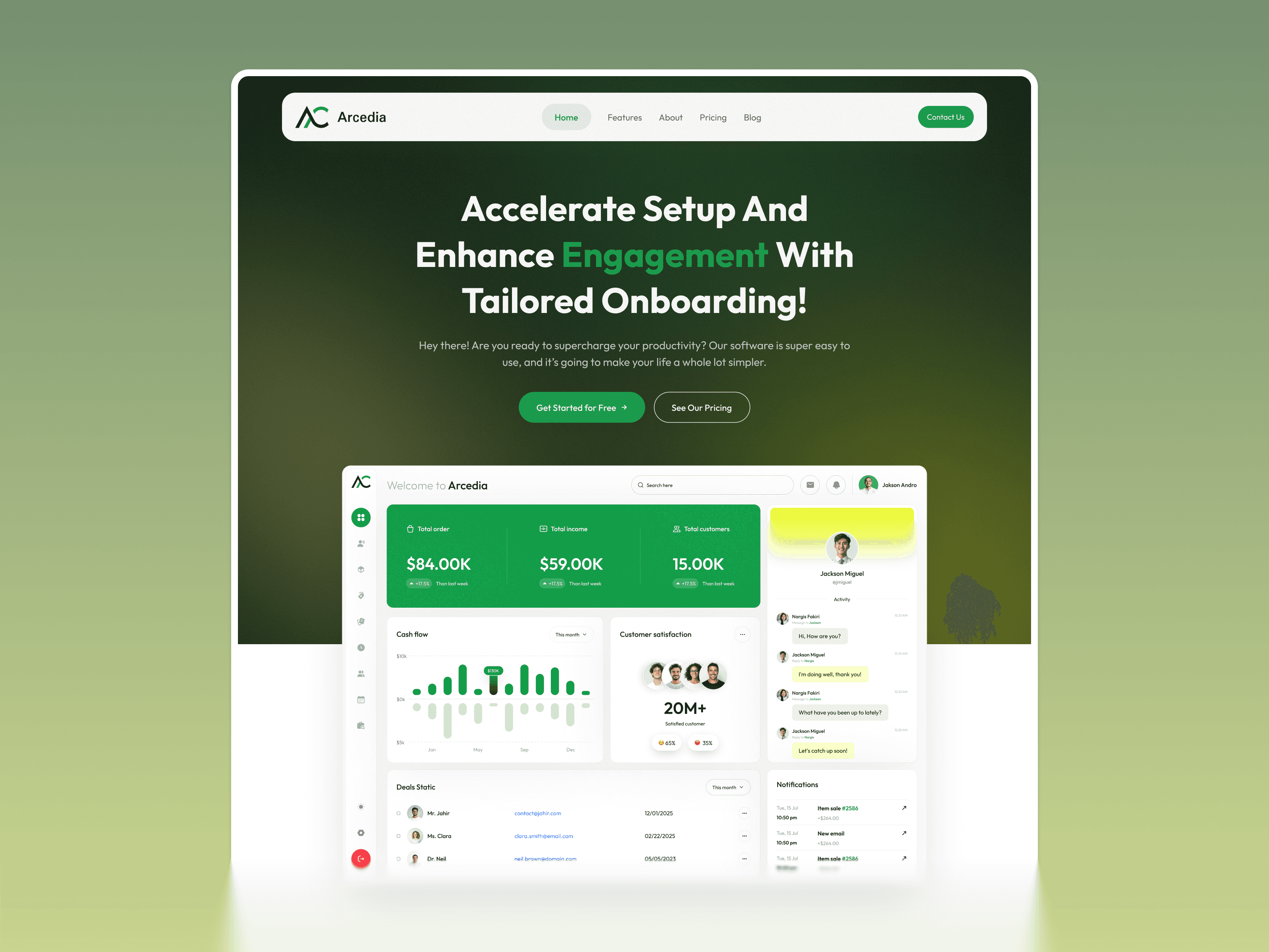 framer saas template
