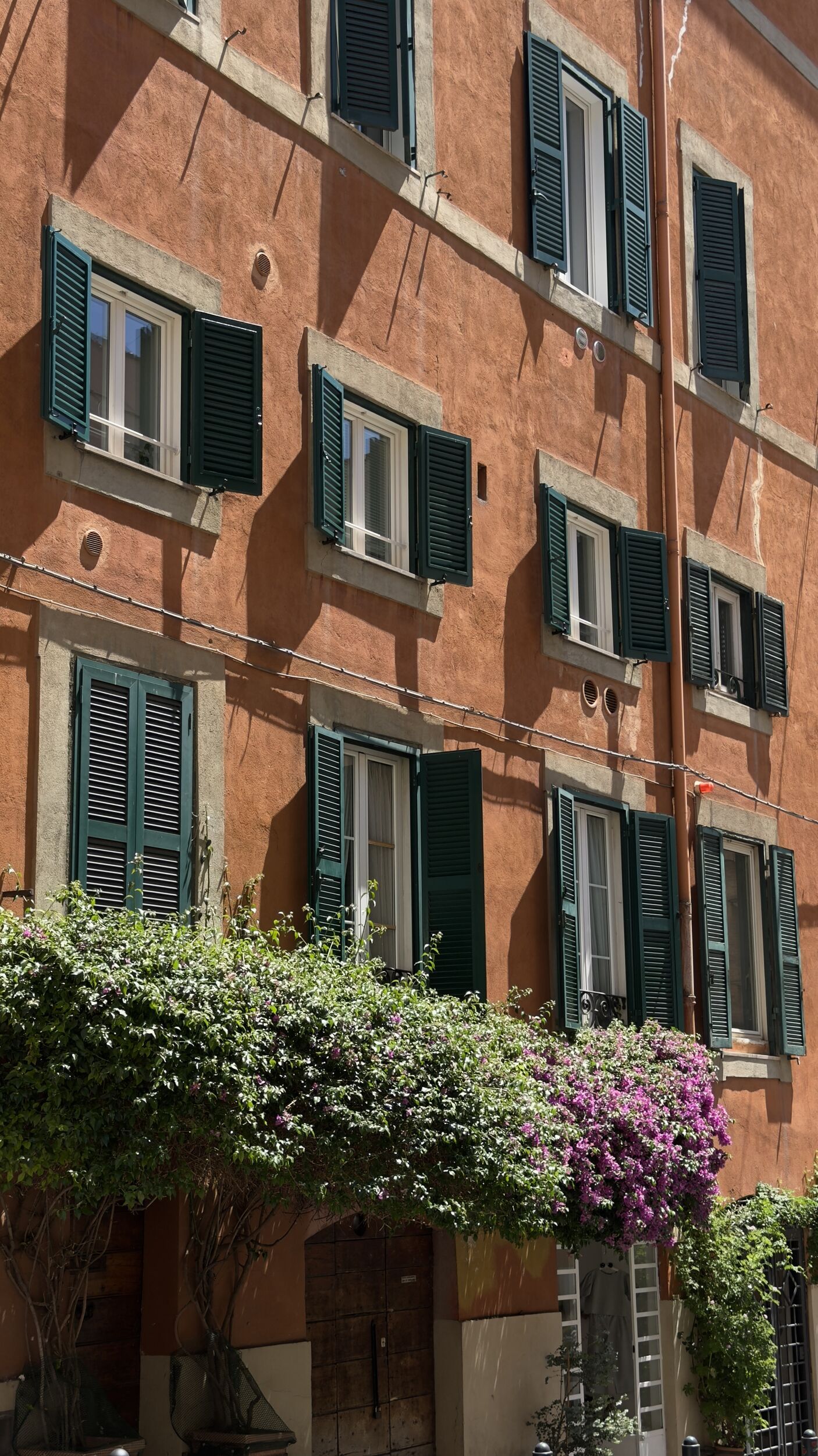 Quiet alley near Vicolo dei Serpenti in early sun, Rione Monti, Rome