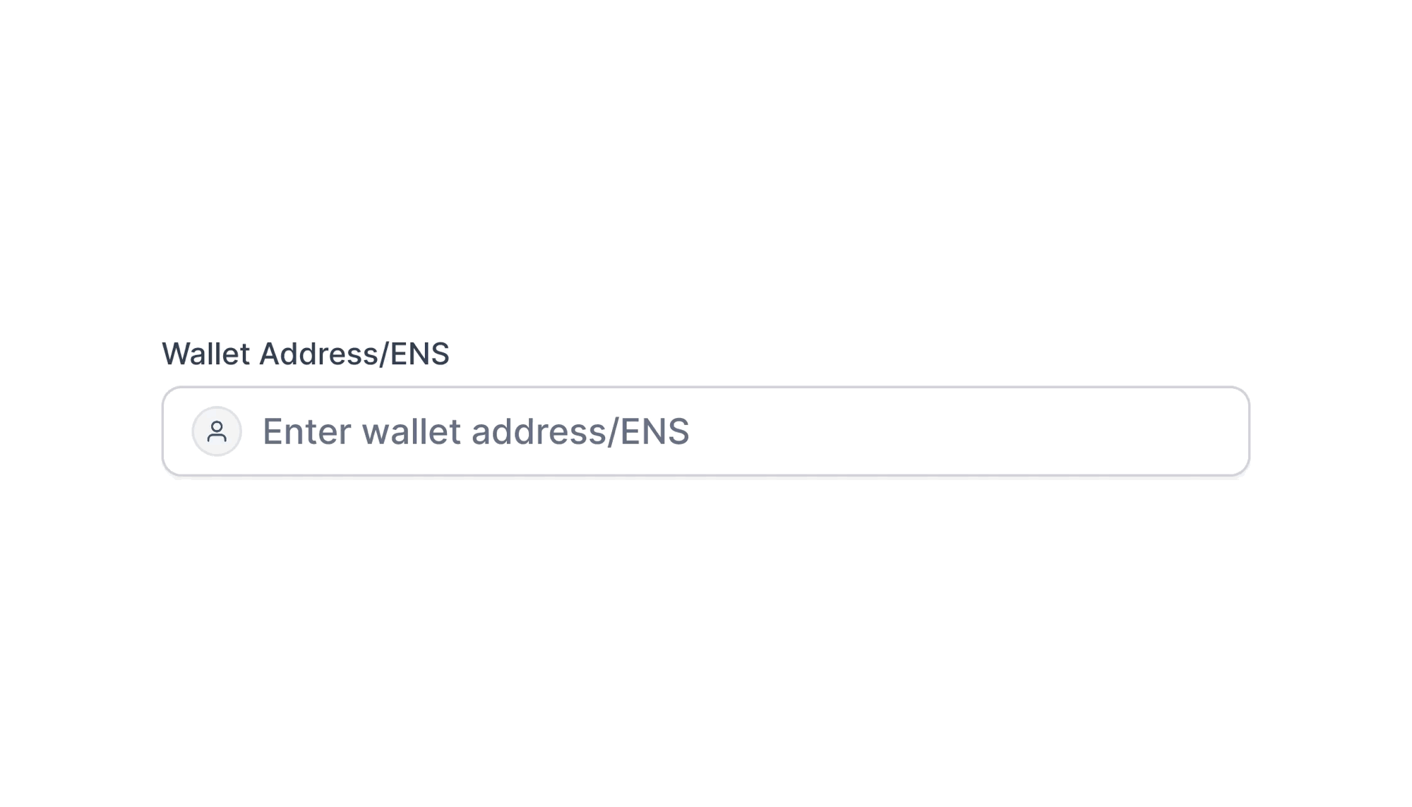 Screen recording of a user entering their ENS in wallet address input.