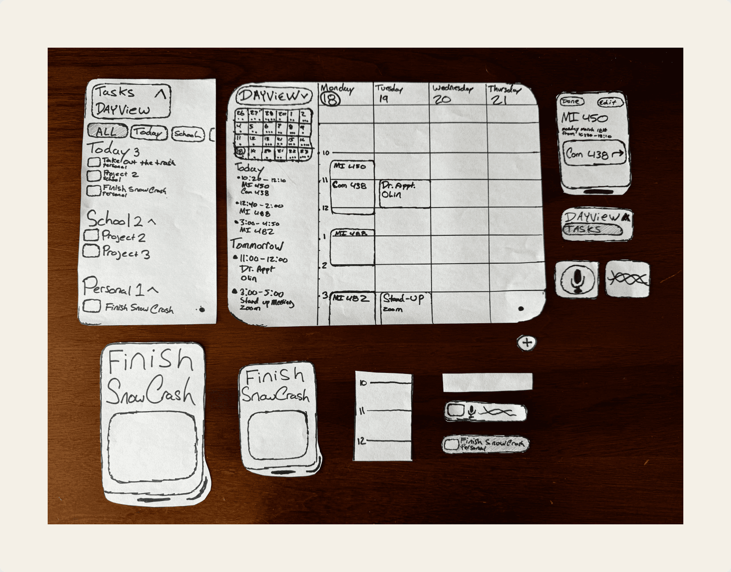 Paper prototype of spatialCal