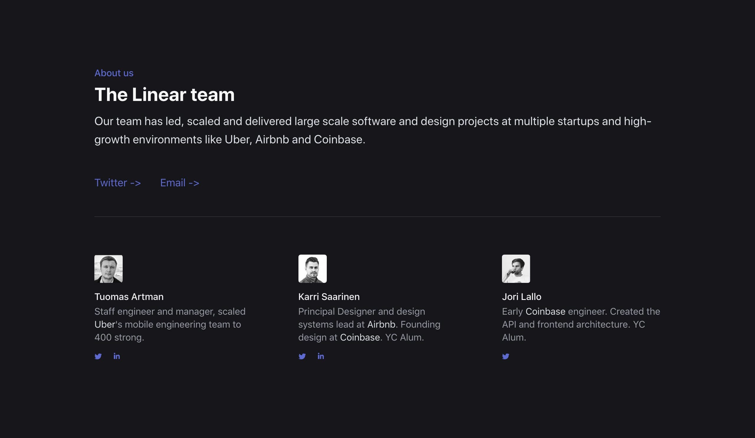 Team reference