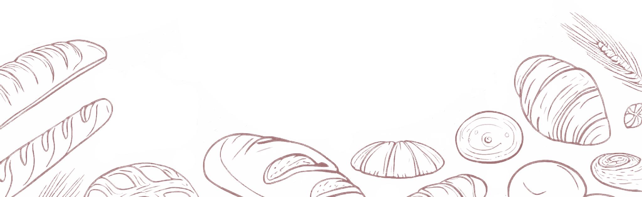 Illustration von Gebäckstücken