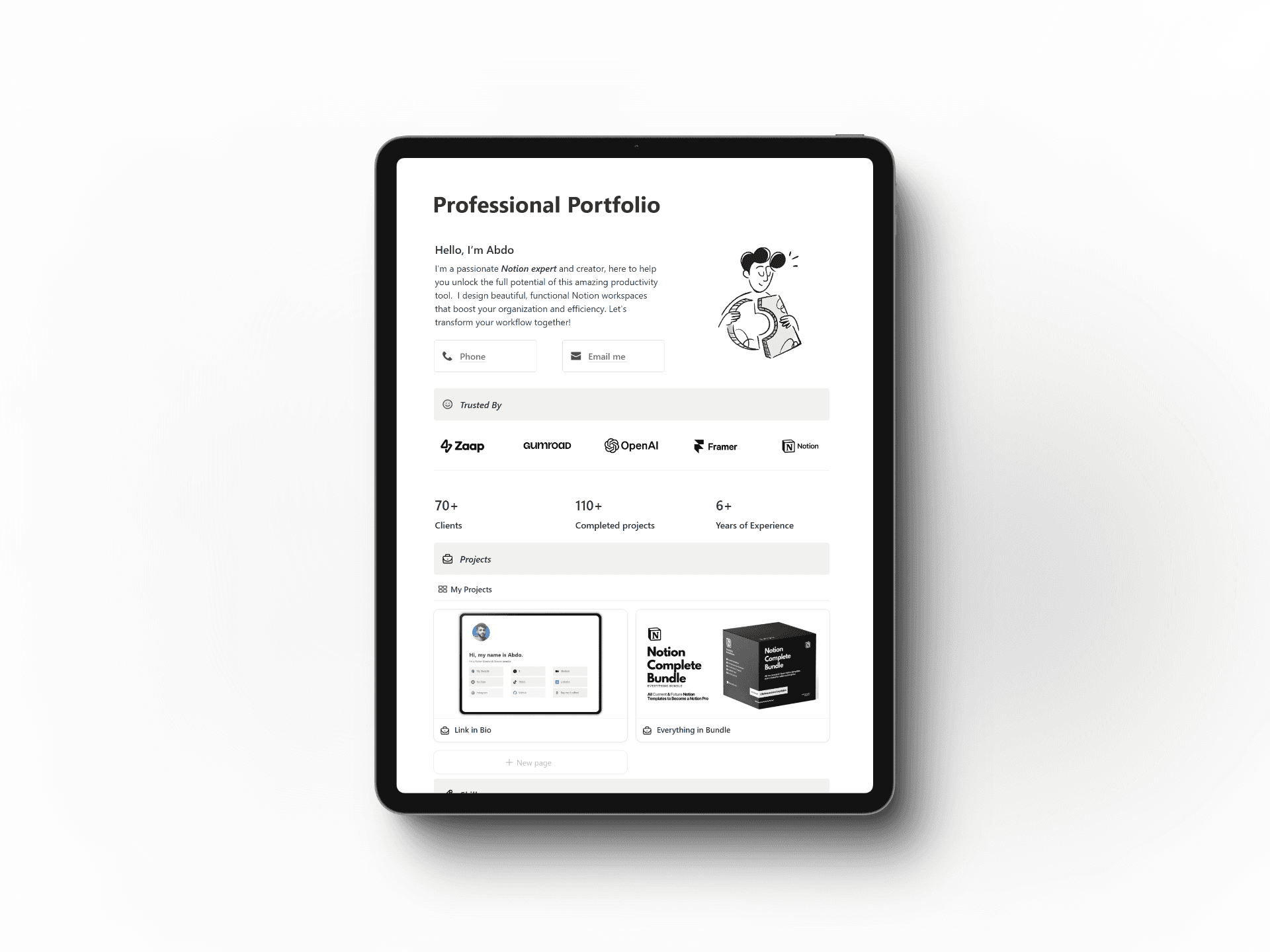 Notion Personal website