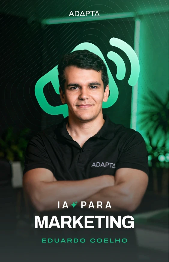 Capa do curso IA para Marketing da Adapta