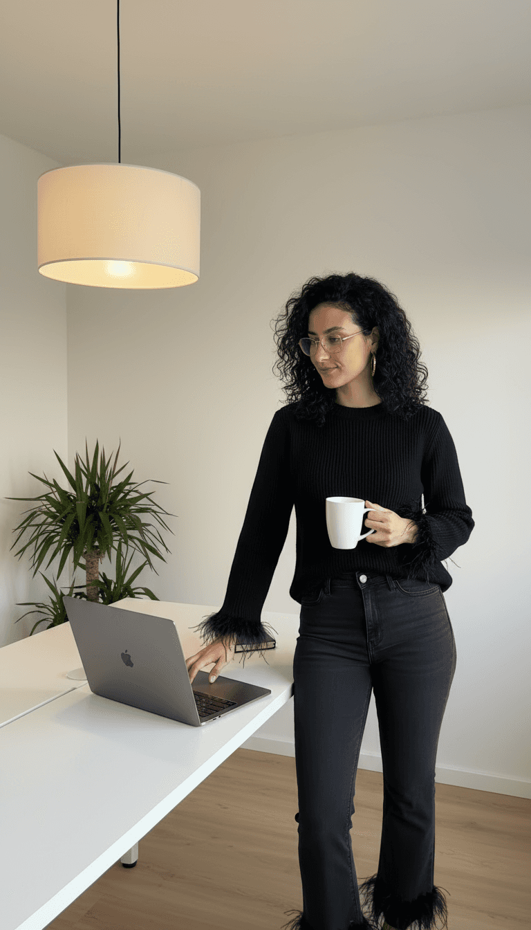 Portrait of portfolio creator – front view