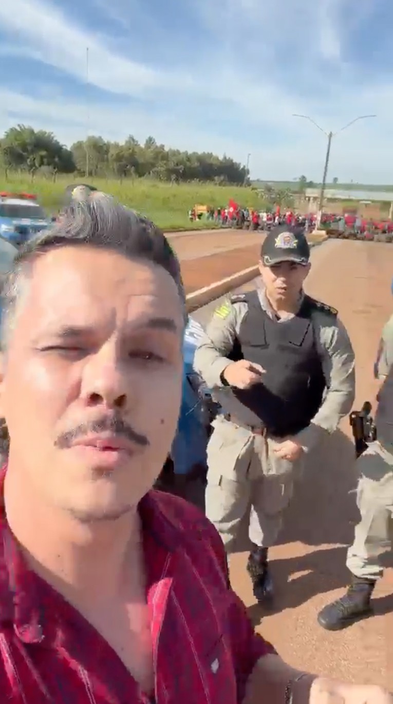 Fabricio Rosa, vereador momentos antes de ser detido