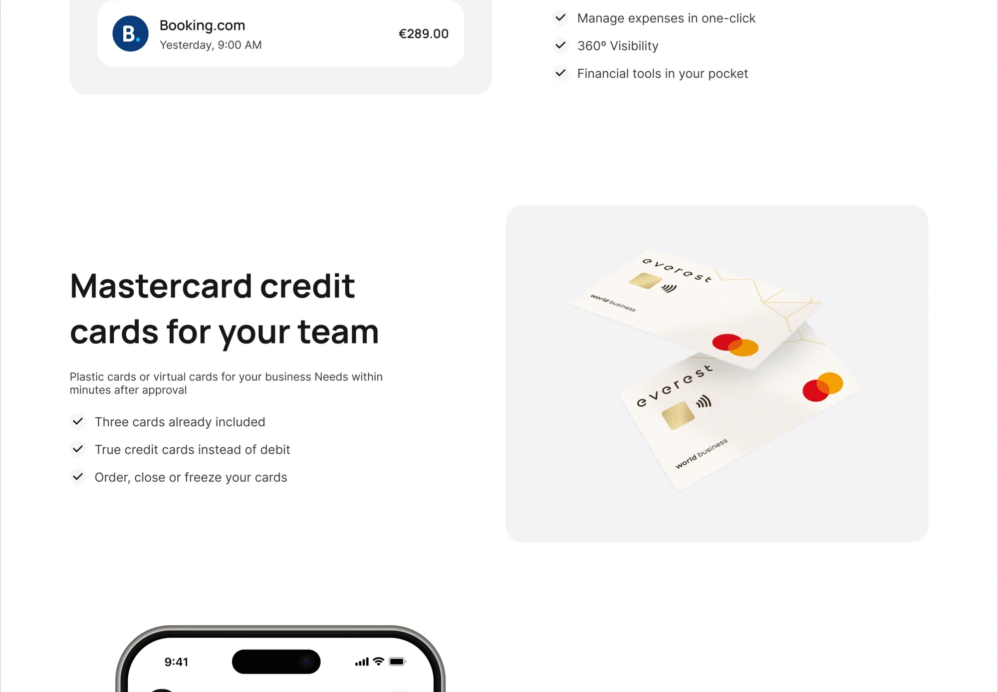 Final design of the Everest's website part 03