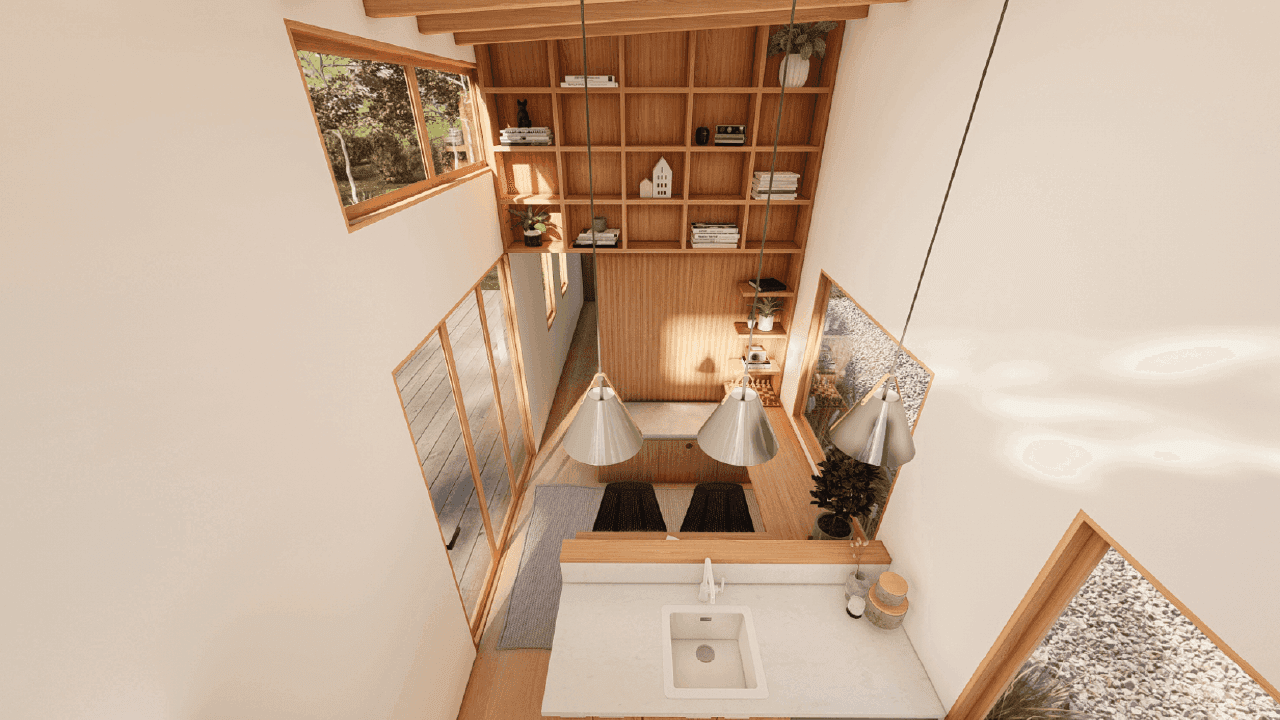 Aalto 9m/30ft tiny house interior