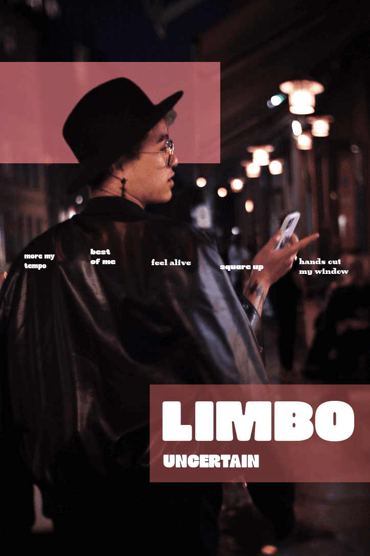 asian man in berlin streets at night limbo