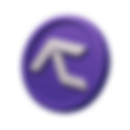 A vibrant, glossy purple 3D abstract shape with swirling, wavy surfaces, resembling a twisted, smooth sculpture, floating against a plain backdrop.