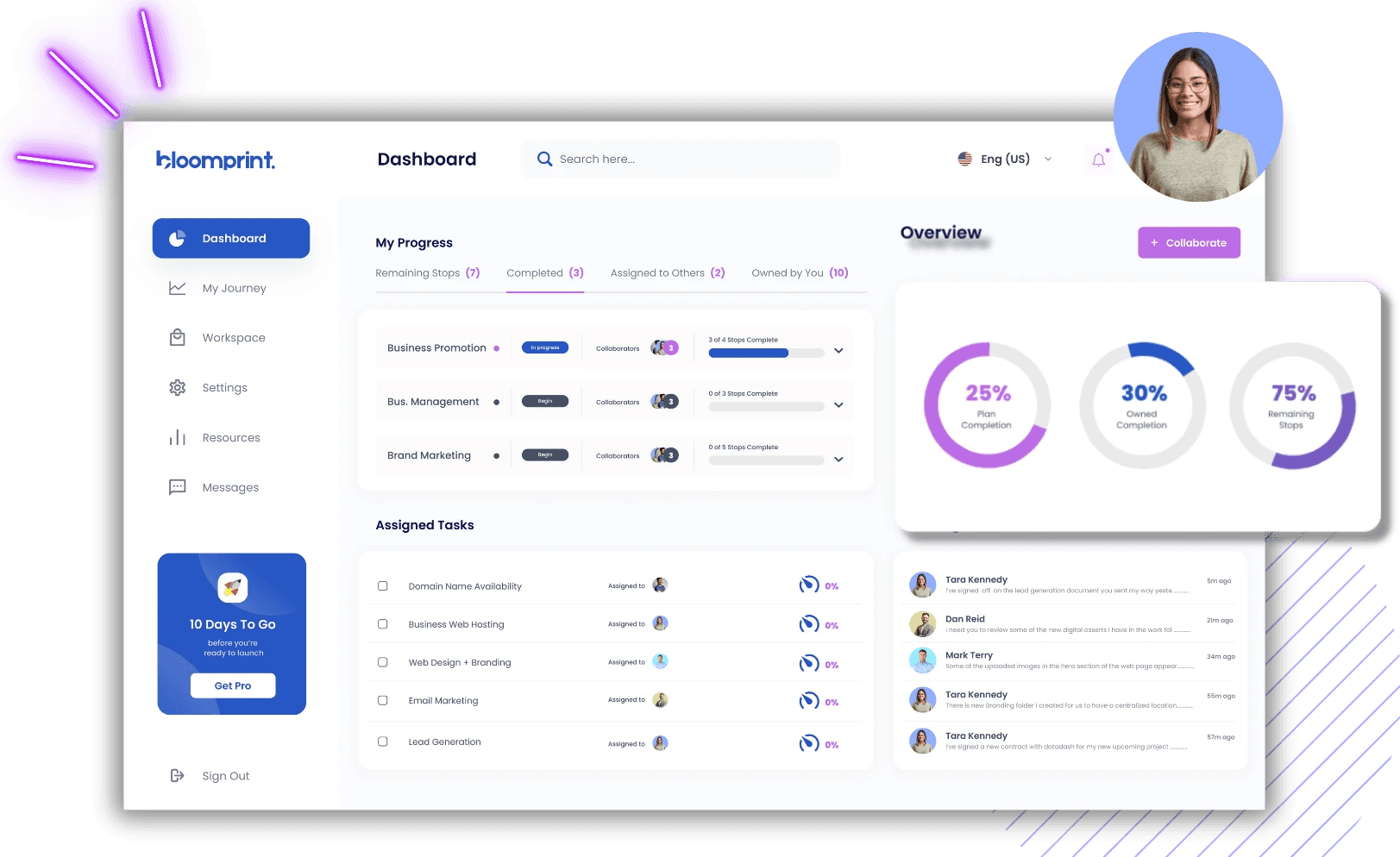 Graphic showing a composition of the app widgets/UI elements