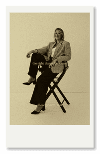 polaroid of Creative Direct with text "the right things feel clear"