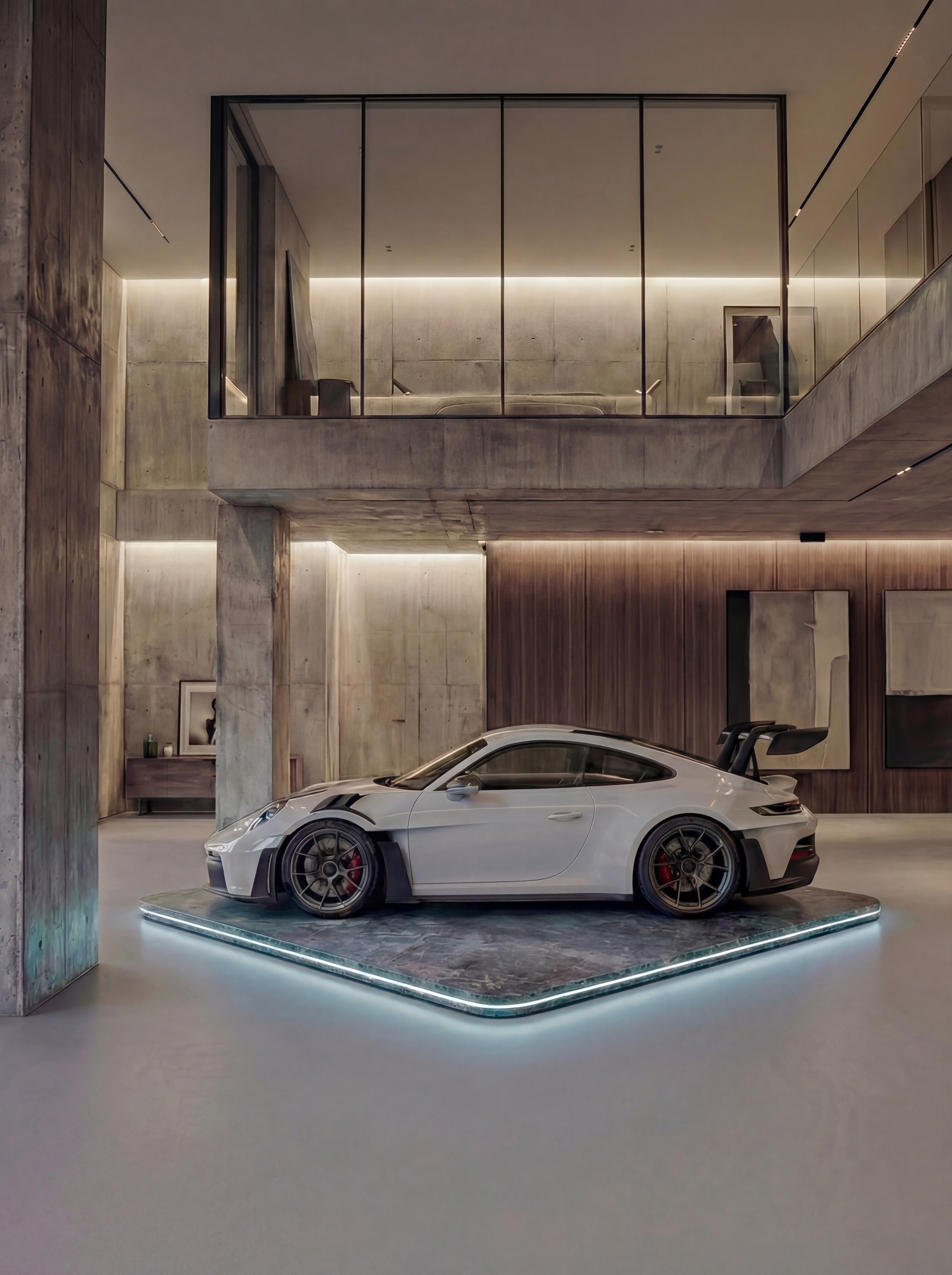 A Car as a centerpiece.